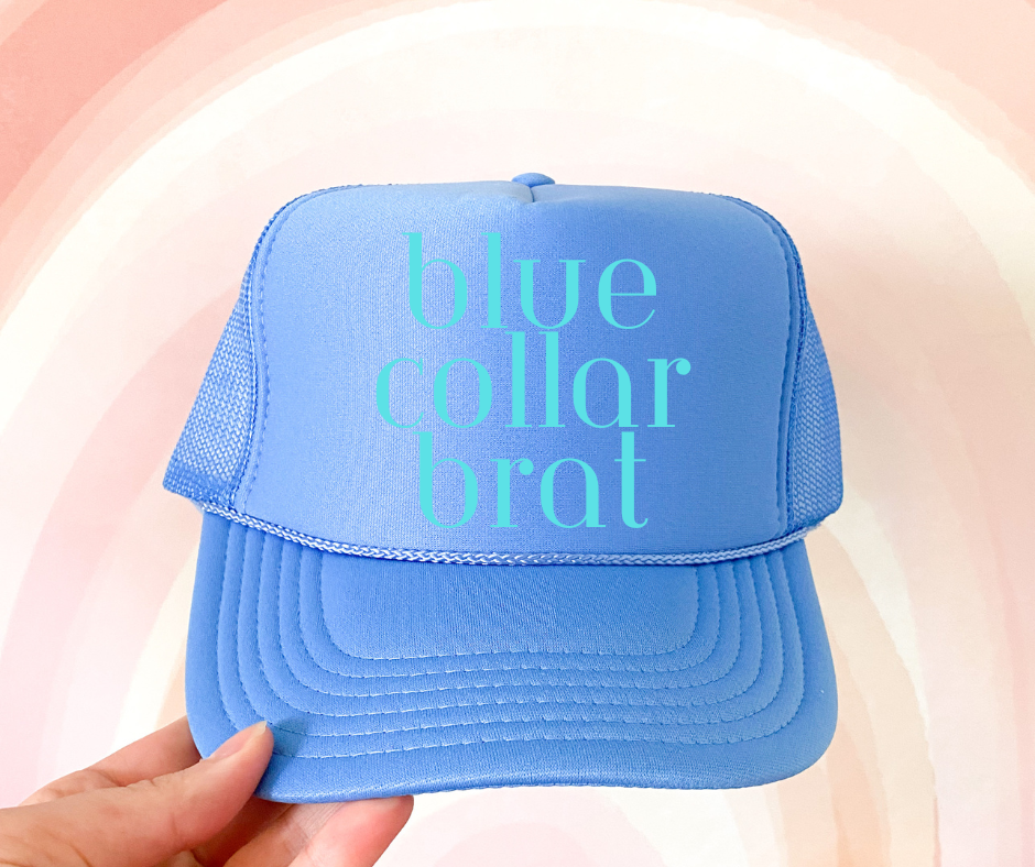 Blue Collar Brat Trucker Hat