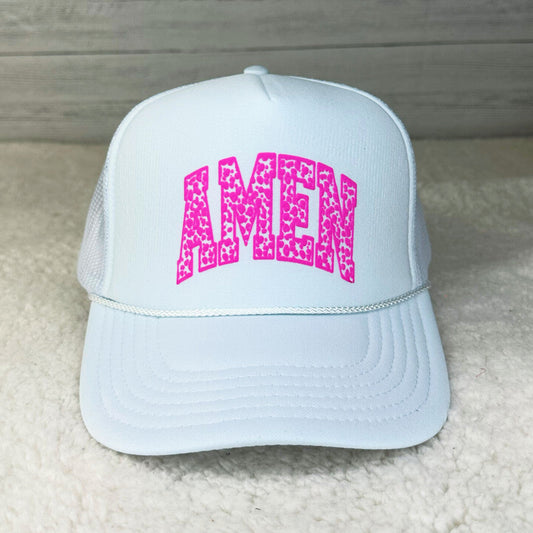 Amen Puff Hat - White